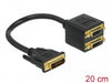 Delock 65051 Adapter Dvi 24+1 Male To 2 X Dvi 24+1 Female