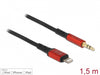 Delock 86587 Audio Cable 8 Pin Lightning™ Male To Stereo Jack Male 3.5 Mm 3 Pin