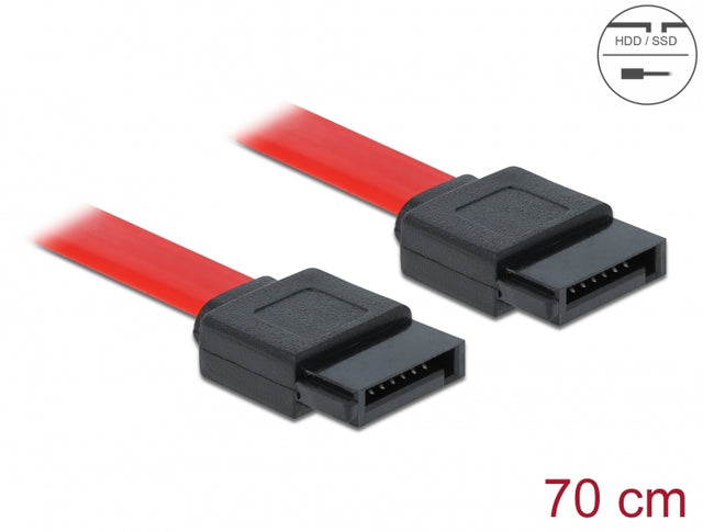 Delock 84209 Sata 3 Gb/S Cable 70 Cm Red