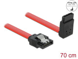 Delock 83975 Sata 6 Gb/S Cable Straight To Upwards Angled 70 Cm Red