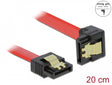 Delock 83977 Sata 6 Gb/S Cable Straight To Downwards Angled 20 Cm Red