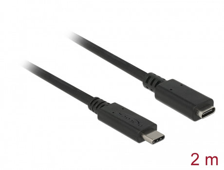 Delock 85542 Usb 10 Gbps Extension Cable Usb Type-C™ Male To Female 2 M 4K