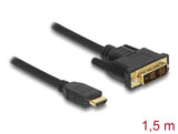 Delock 85583 Hdmi To Dvi 18+1 Cable Bidirectional 1.5 M