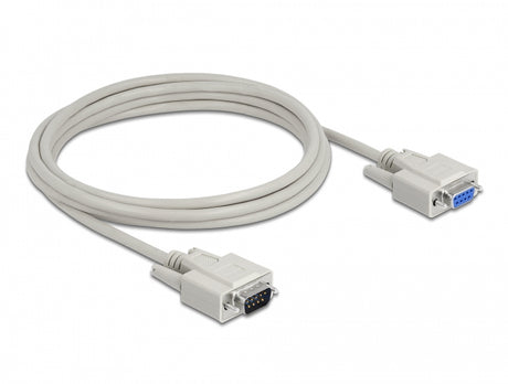 Delock 84289 Serial Cable D-Sub 9 Male To Female 3 M