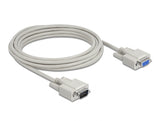 Delock 84016 Serial Cable D-Sub 9 Male To Female 5 M