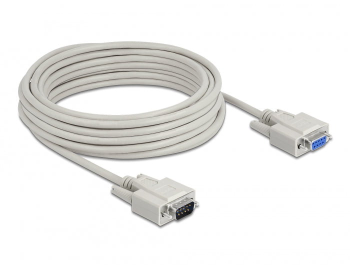 Delock 82979 Serial Cable D-Sub 9 Male To Female 10 M