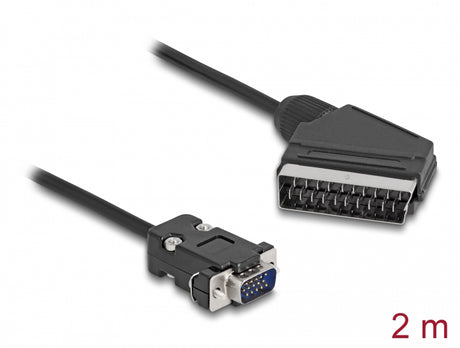 Delock 65028 Cable Video Scart Male (Output) > Vga Male (Input) 2 M