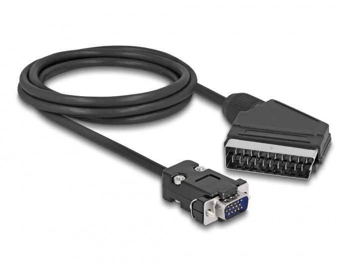 Delock 65028 Cable Video Scart Male (Output) > Vga Male (Input) 2 M