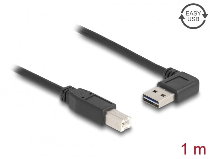 Delock 83374 Cable Easy-Usb 2.0 Type-A Male Angled Left / Right