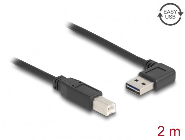 Delock 83375 Cable Easy-Usb 2.0 Type-A Male Angled Left / Right