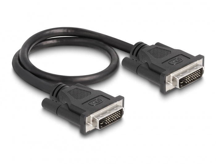 Delock 84369 Cable Dvi 24+1 Male > Dvi 24+1 Male 0.5 M Black