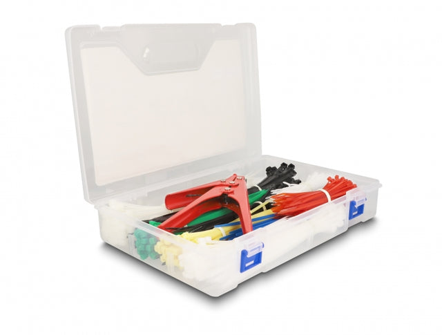 Delock 18640 Cable Tie Assortment Box With Cable Tie Installation Tool