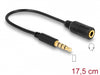 Delock 62498 Cable Stereo Jack 3.5 Mm 4 Pin > Stereo Plug 3.5 Mm 4 Pin