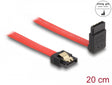 Delock 83972 Sata 6 Gb/S Cable Straight To Upwards Angled 20 Cm Red