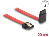 Delock 83972 Sata 6 Gb/S Cable Straight To Upwards Angled 20 Cm Red