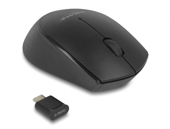 Delock 12526 Optical 3-Button Mini Mouse Usb Type-C™ 2.4 Ghz Wireless