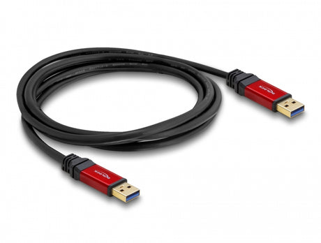 Delock 82746 Usb 3.2 Gen 1 Cable Type-A Male To Type-A Male 3 M Metal