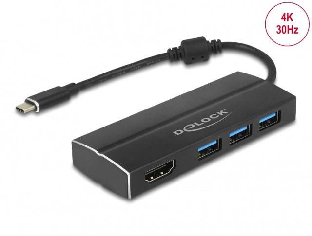 Delock 63931 Usb 5 Gbps Adapter Usb Type-C™ To 3 X Usb 5 Gbps Type-A Hub + Hdmi