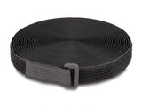 Delock 19112 Hook-And-Loop Tape On Roll With Strap L 5 M X W 20 Mm Black