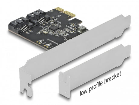 Delock 90431 2 Port Sata Pci Express X1 Card - Low Profile Form Factor