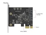 Delock 90431 2 Port Sata Pci Express X1 Card - Low Profile Form Factor