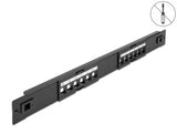 Delock 66821 19″ Keystone Patch Panel 12 Port Tool Free