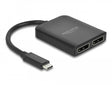 Delock 87754 Usb Type-C™ Splitter (Dp Alt Mode) To 2 X Displayport Mst / Vxp