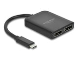 Delock 87754 Usb Type-C™ Splitter (Dp Alt Mode) To 2 X Displayport Mst / Vxp