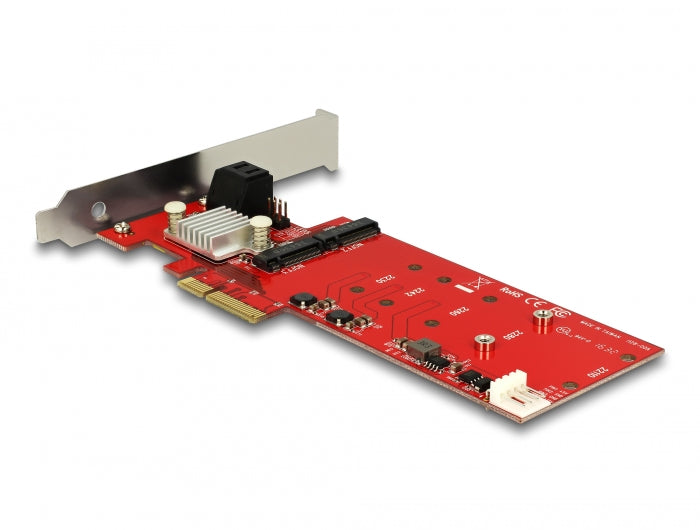 Delock 89379 Pci Express X4 Card > Hybrid 2 X Internal M.2 + 2 X Sata 6 Gb/S