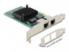 Delock 88502 Pci Express X1 Card 2 X Rj45 Gigabit Lan I350