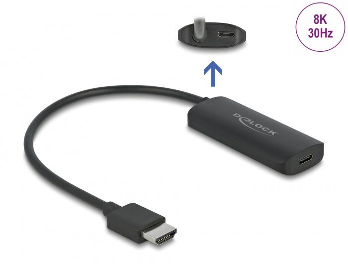 Delock 64212 Adapter Hdmi-A Male To Usb Type-C™ Female (Dp Alt Mode) 8K