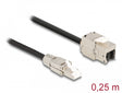 Delock 87203 Cable Rj45 Plug Field Assembly To Keystone Module Rj45 Jack Cat.6A