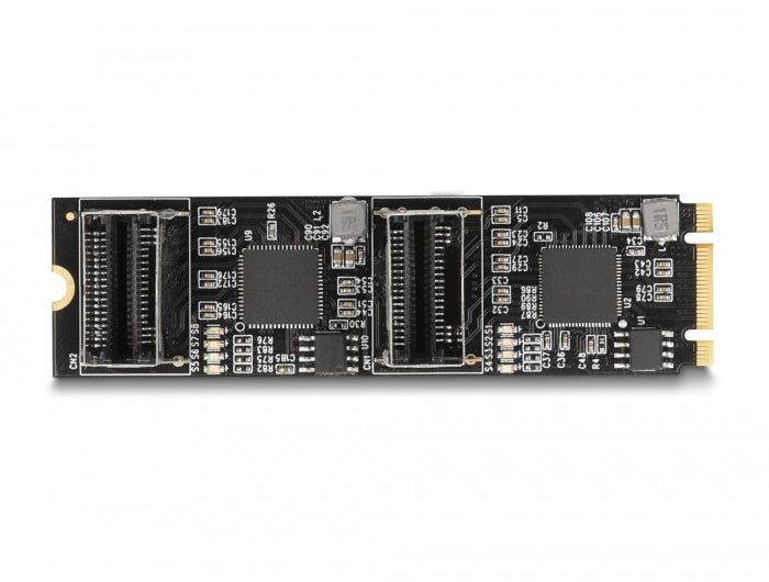 Delock 64211 Converter M.2 2280 Key B+M Male To 8 X Sata