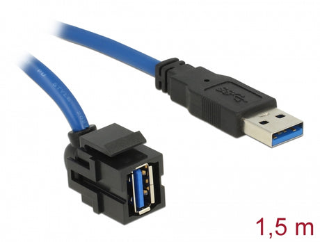 Delock 86011 Keystone Module Usb 5 Gbps Type-A Female 250° To Type-A Male