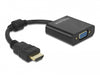 Delock 65512 Adapter Hdmi Male To Vga Female Black