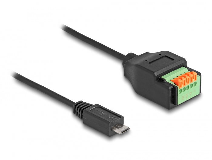 Delock 66251 Usb 2.0 Cable Type Micro-B Male To Terminal Block Adapter