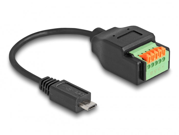 Delock 66251 Usb 2.0 Cable Type Micro-B Male To Terminal Block Adapter