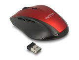 Delock 12493 Ergonomic Optical 5-Button Mouse 2.4 Ghz Wireless