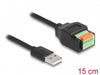 Delock 66061 Usb 2.0 Cable Type-A Male To Terminal Block Adapter