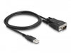 Delock 64222 Adapter Usb 2.0 Type-A Male To 1 X Serial Rs-232 D-Sub 9 Male