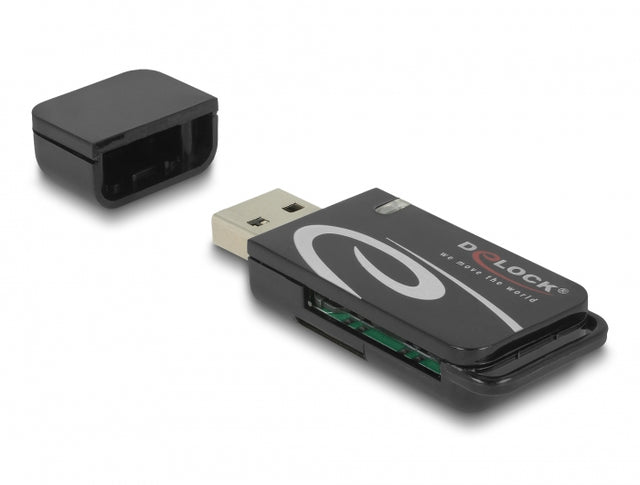 Delock 91602 Mini Usb 2.0 Card Reader With Sd And Micro Sd Slot