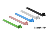 Delock 18828 Silicone Cable Ties Reusable 10 Pieces Assorted Colors