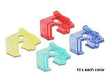 Delock 86421 Rj45 Repair Clip 40 Pieces Set 1 (Red, Blue, Green, Yellow)