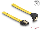 Delock 82469 Sata 3 Gb/S Cable Straight To Downwards Angled 10 Cm Yellow