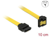 Delock 82798 Sata 6 Gb/S Cable Straight To Downwards Angled 10 Cm Yellow