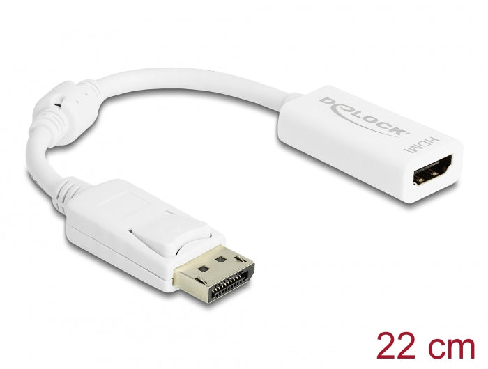 Delock 61767 Adapter Displayport 1.1 Male > Hdmi Female Passive White