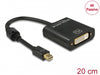 Delock 62605 Adapter Mini Displayport 1.2 Male > Dvi Female 4K Passive Black