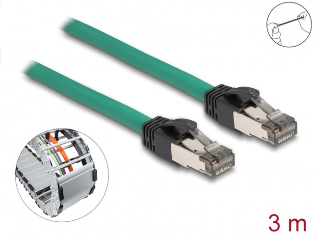 Delock 80122 Rj45 Cable Profinet Sf/Utp 3 M