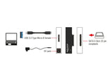 Delock 62486 Converter Superspeed Usb 5 Gbps To Sata 6 Gbps Incl. Power Supply