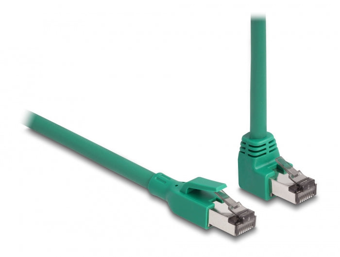 Delock 80125 Rj45 Network Cable Profinet Sf/Utp 90° Angled 5 M Green